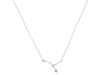 cancer Zodiac Star Constellation Opal & White Topaz Necklace OPL-RDN-486.