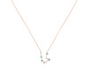 Aquarius Zodiac Star Constellation Opal & White Topaz Necklace OPL-RDN-487.