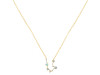 Aquarius Zodiac Star Constellation Opal & White Topaz Necklace OPL-RDN-487.