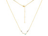 Aries Zodiac Star Constellation Opal & White Topaz Necklace OPL-RDN-488.