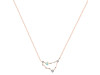 Capricorn Zodiac Star Constellation Opal & White Topaz Necklace OPL-RDN-489.