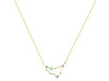 Capricorn Zodiac Star Constellation Opal & White Topaz Necklace OPL-RDN-489.