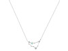 Capricorn Zodiac Star Constellation Opal & White Topaz Necklace OPL-RDN-489.