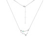 Capricorn Zodiac Star Constellation Opal & White Topaz Necklace OPL-RDN-489.