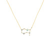 Gemini Zodiac Star Constellation Opal & White Topaz Necklace OPL-RDN-490.