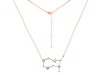 Gemini Zodiac Star Constellation Opal & White Topaz Necklace OPL-RDN-490.
