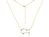 Gemini Zodiac Star Constellation Opal & White Topaz Necklace OPL-RDN-490.