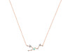 Taurus Zodiac Star Constellation Opal & White Topaz Necklace OPL-RDN-492.