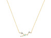 Taurus Zodiac Star Constellation Opal & White Topaz Necklace OPL-RDN-492.