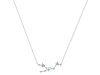 Taurus Zodiac Star Constellation Opal & White Topaz Necklace OPL-RDN-492.