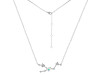 Taurus Zodiac Star Constellation Opal & White Topaz Necklace OPL-RDN-492.