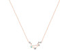 Libra Zodiac Star Constellation Opal & White Topaz Necklace OPL-RDN-494.