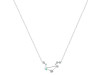 Libra Zodiac Star Constellation Opal & White Topaz Necklace OPL-RDN-494.