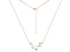 Libra Zodiac Star Constellation Opal & White Topaz Necklace OPL-RDN-494.