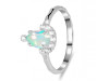 Opal & White Topaz Ring OPL-RDR-1622.