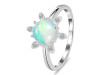 Opal & White Topaz Ring OPL-RDR-1747.