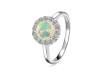Opal & White Topaz Ring OPL-RDR-1768.