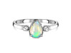 Opal & White Topaz Ring OPL-RDR-1772.