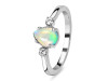 Opal & White Topaz Ring OPL-RDR-1772.