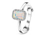Opal & White Topaz Ring OPL-RDR-1787.