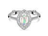 Opal & White Topaz Ring OPL-RDR-1798.