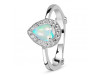 Opal & White Topaz Ring OPL-RDR-1804.
