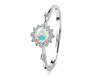Opal & White Topaz Ring OPL-RDR-1937.