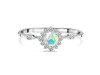 Opal & White Topaz Ring OPL-RDR-1937.