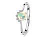 Opal & White Topaz Ring OPL-RDR-1942.