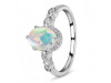 Opal & White Topaz Ring OPL-RDR-2182.