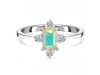 Opal & White Topaz Ring OPL-RR-275.