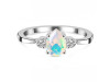 Opal & White Topaz Ring OPL-RDR-2213.