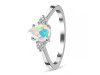 Opal & White Topaz Ring OPL-RDR-2213.
