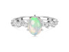 Opal & White Topaz Ring OPL-RDR-2241.