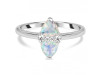 Opal & White Topaz Ring OPL-RDR-2266.