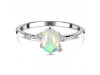 Opal & White Topaz Ring OPL-RDR-2273.