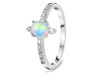 Opal & White Topaz Ring OPL-RDR-2282.
