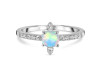 Opal & White Topaz Ring OPL-RDR-2282.