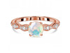 Opal & White Topaz Ring OPL-RDR-2288.