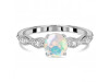Opal & White Topaz Ring OPL-RDR-2288.
