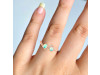 Opal & White Topaz Ring OPL-RDR-2295.