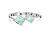 Opal & White Topaz Ring OPL-RDR-2295.