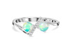 Opal & White Topaz Ring OPL-RDR-2295.