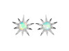 Opal & White Topaz Stud Earring OPL-RE-50.