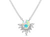 Opal & White Topaz Necklace OPL-RN-72.