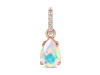 Opal & White Topaz Pendant OPL-RP-76.