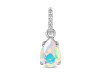 Opal & White Topaz Pendant OPL-RP-76.