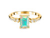 Opal & White Topaz Ring OPL-RR-139.