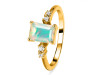 Opal & White Topaz Ring OPL-RR-139.