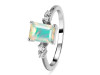 Opal & White Topaz Ring OPL-RR-139.